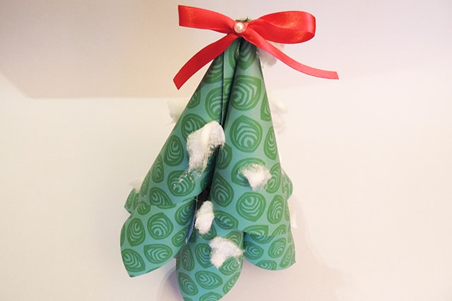 árbol de navidad de papel