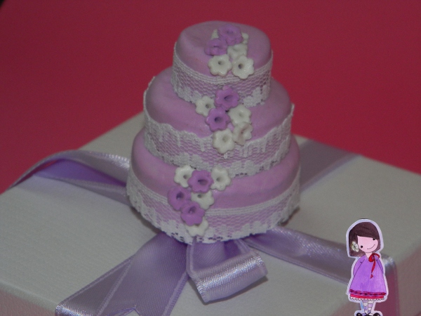tutorial mini pastel de bodas marcador de posiciÃ³n de favor de fimo